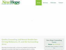 Tablet Screenshot of newhopecounselingcenter.org